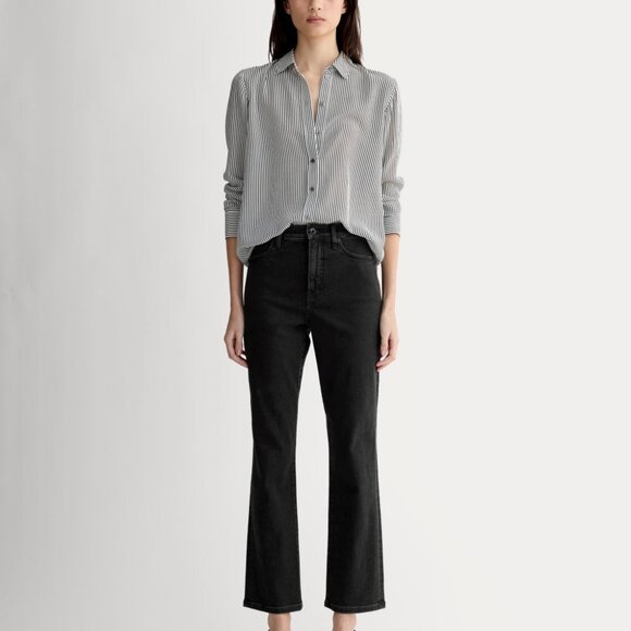 Everlane Women's High-Key Stovepipe Jean in Washed Black, Size 25, Cotton - Picture 5 of 6